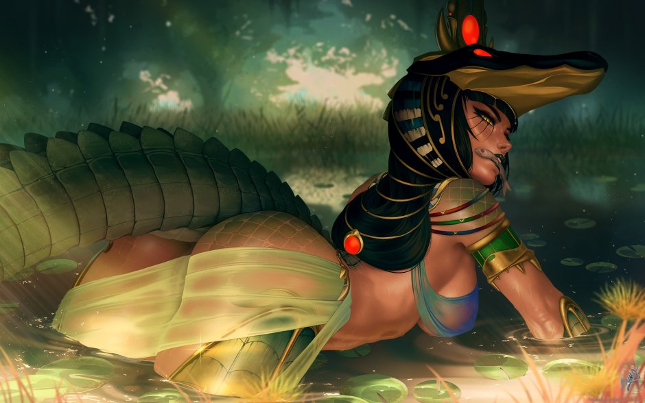 Sobek god Egypt Hentai