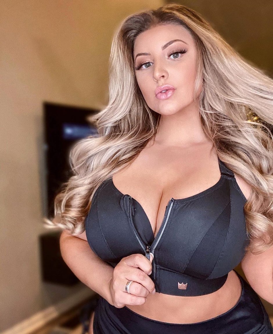 Ashley Alexis in a dress