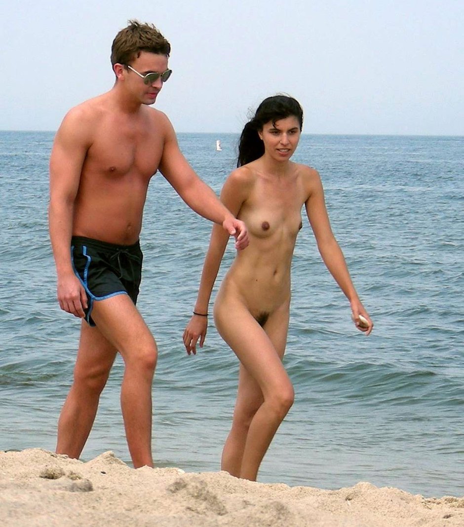 Girls on the beach with a racer