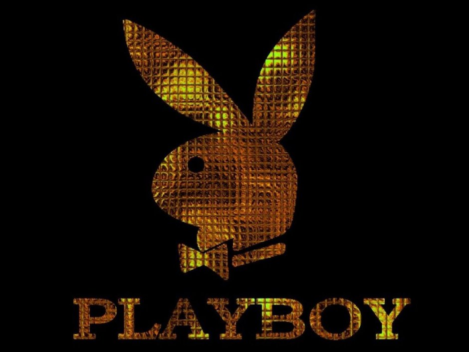 Hugh Hefner in a hare costume