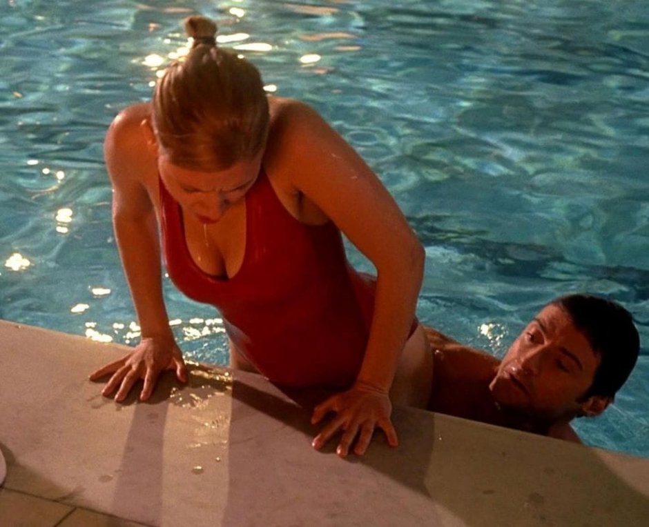 Scarlett Johansson in the pool