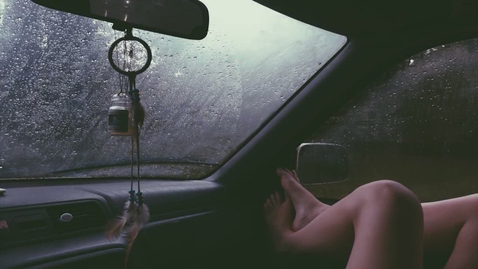 Jerked in a taxi with a driver