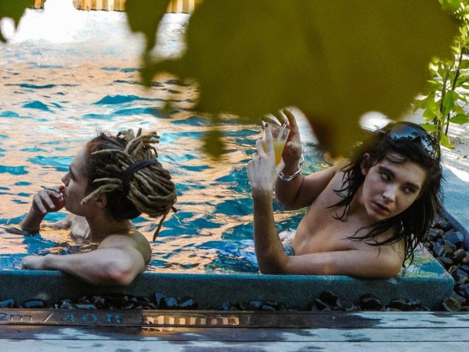 Heidi Klum and Tom Kaulitz on vacation