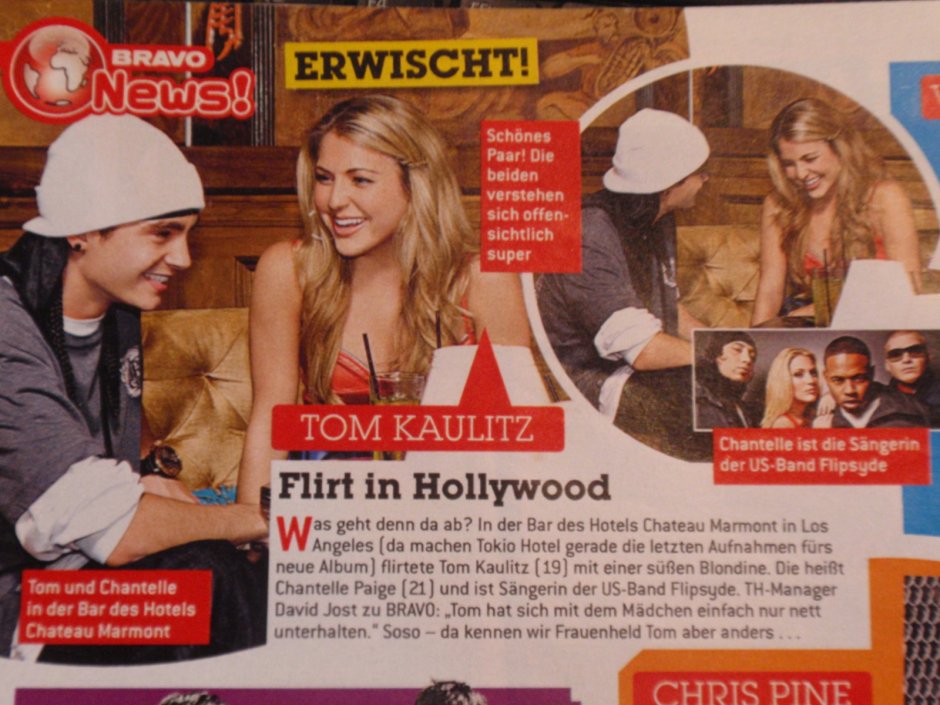Heidi Klum and Tom Kaulitz on the beach