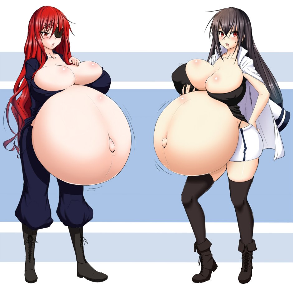 Pregnant girl hentai 3D