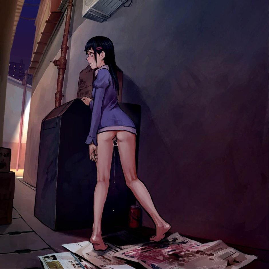 Shoujo and the back alley - (girl and dark lane)