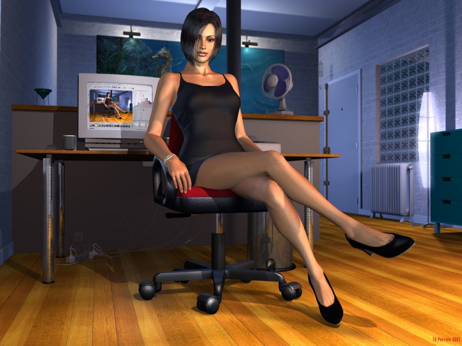 Virtual girl on PC