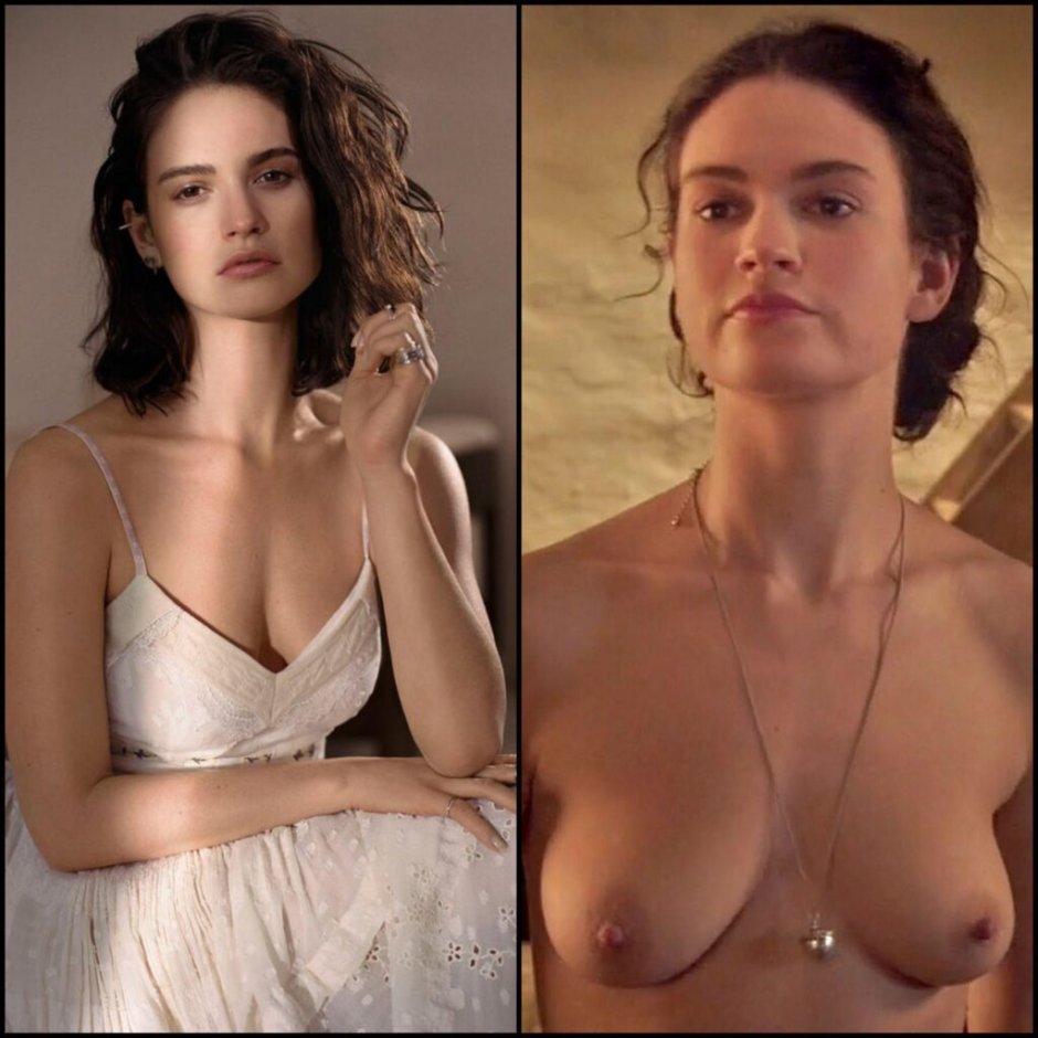 Lily James Naked in the film