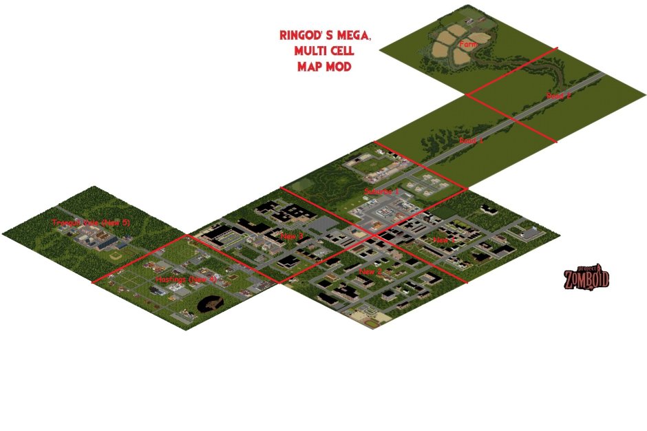 Bedford Falls Project Zomboid map