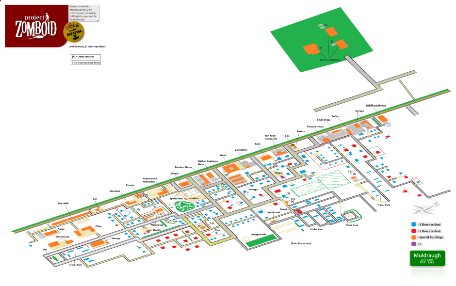 Project Zomboid Map Muldraugh