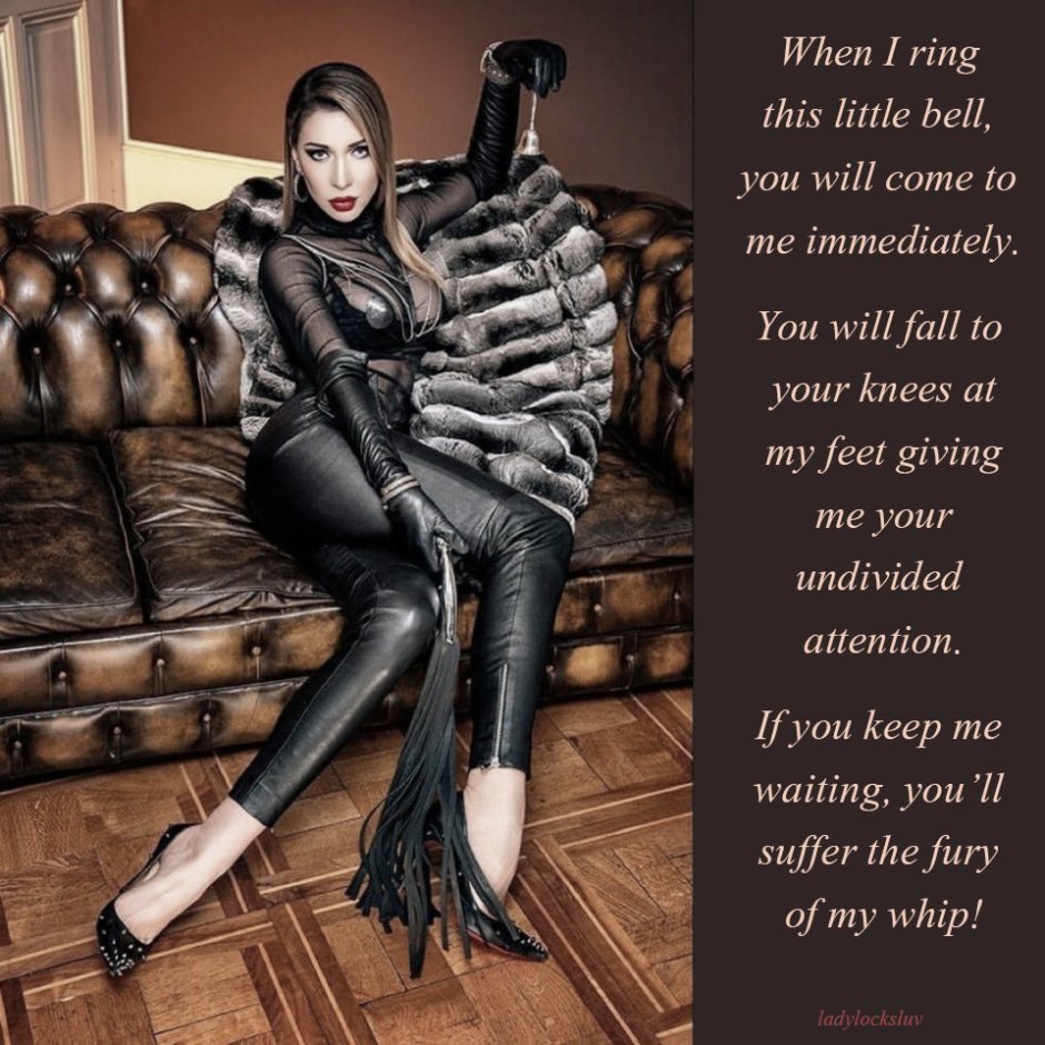 Femdom leather gloves
