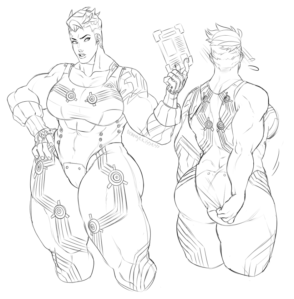 Overvotch Zarya and Brigitta