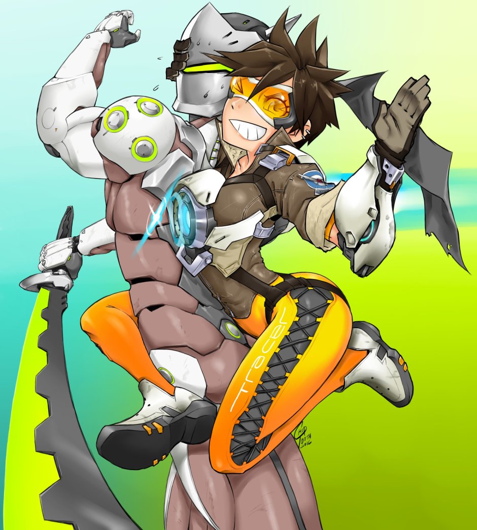 Overwatch Tracer and Genji
