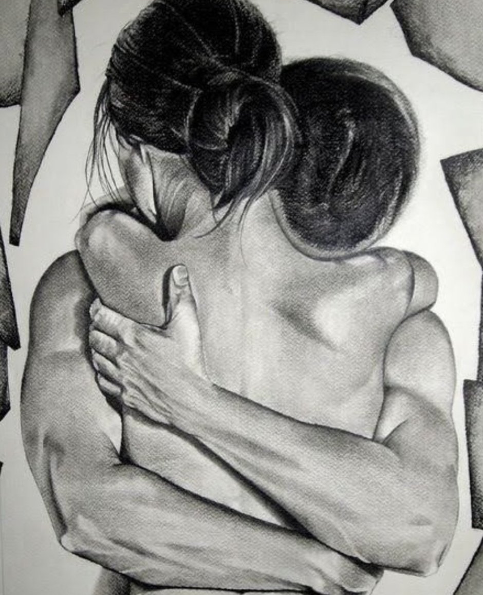 Light drawings with a pencil of the girl are indecent