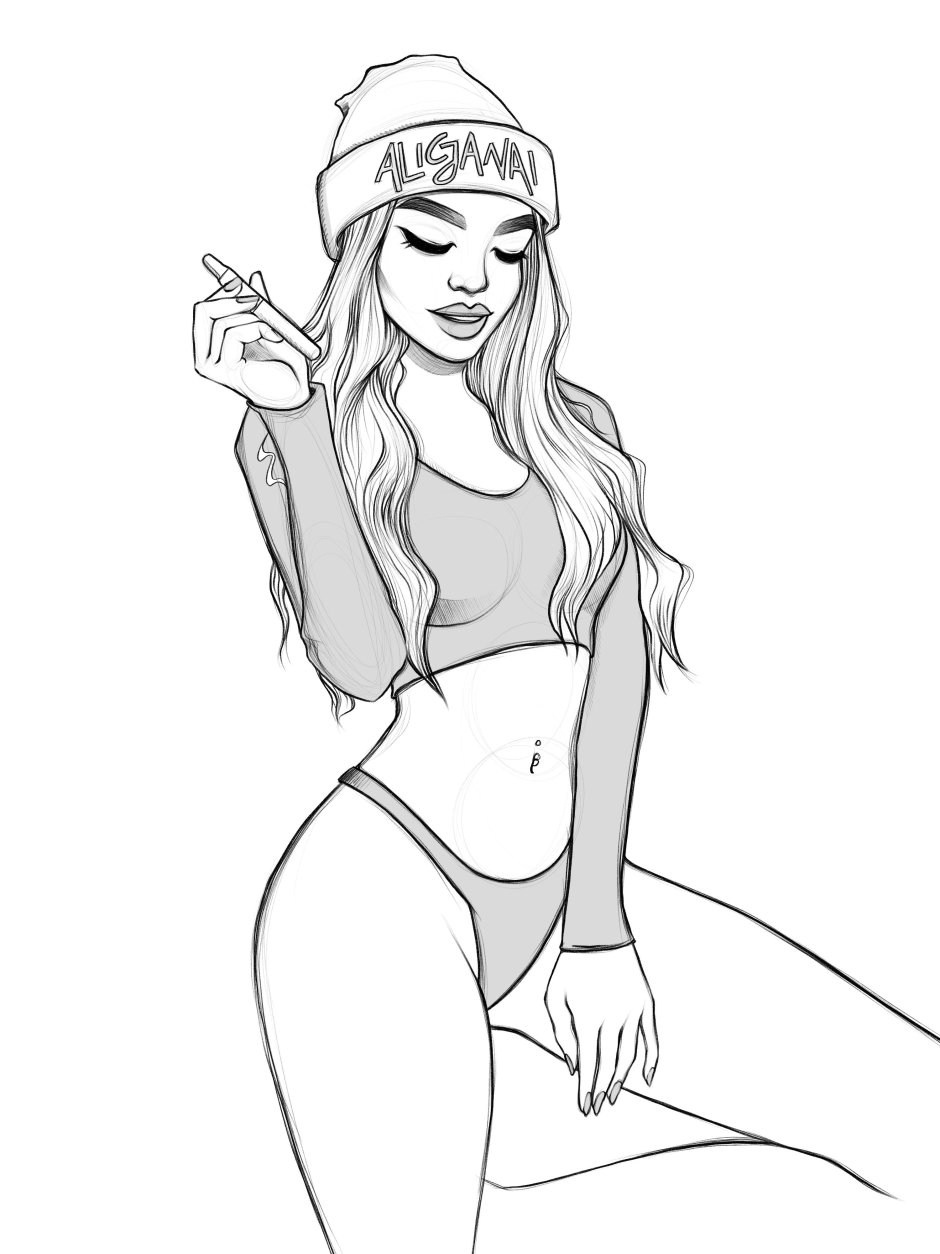 Passionate drawings for sketching