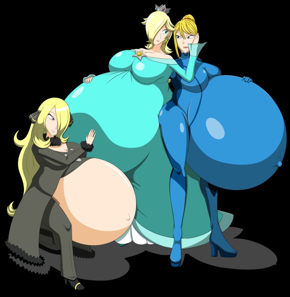 Samus Aran Belly Inflation
