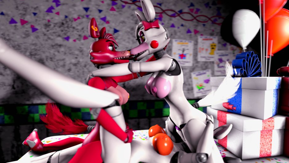 Hentai Fnaf Mangle and Chika
