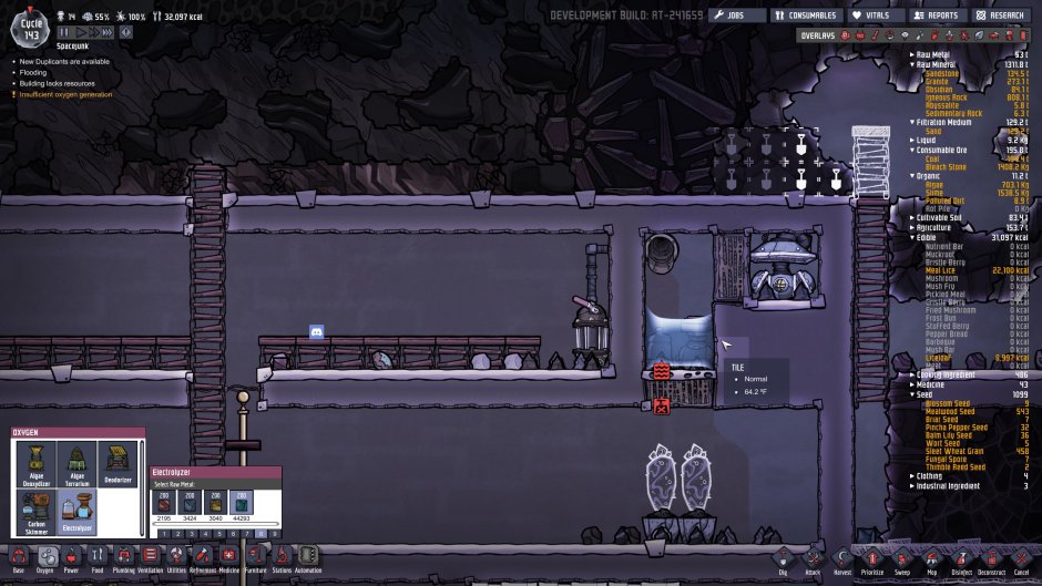 Electrolyzer Oxygen Not Included