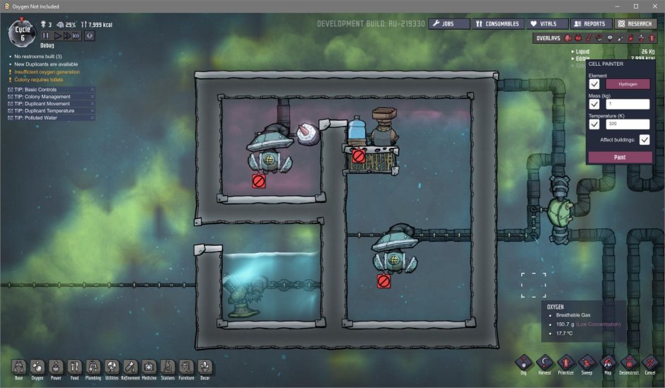 Oxygen not inflood hydrogen generator