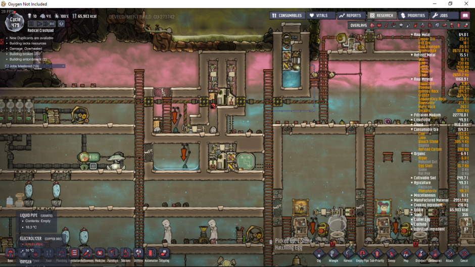 Oxygen not included bedroom