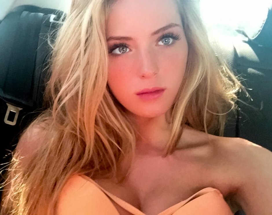 Brighton Sharbino in a swimsuit
