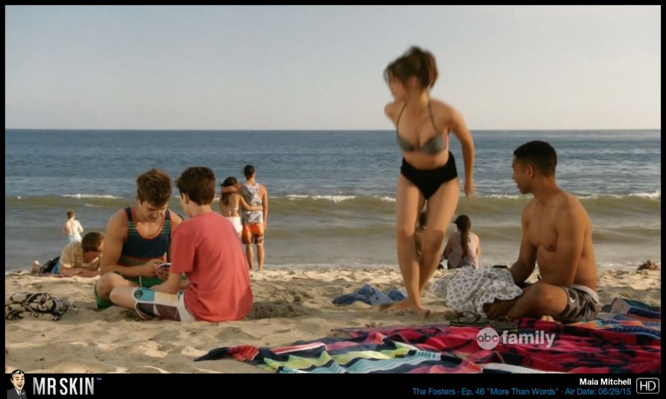 Maya Mitchell in a swimsuit