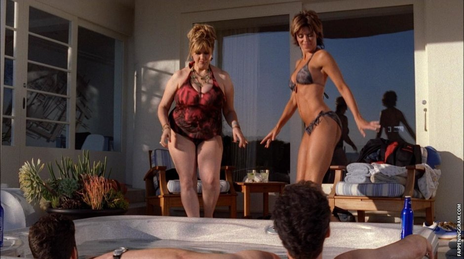 Lisa Rinna in a transparent dress