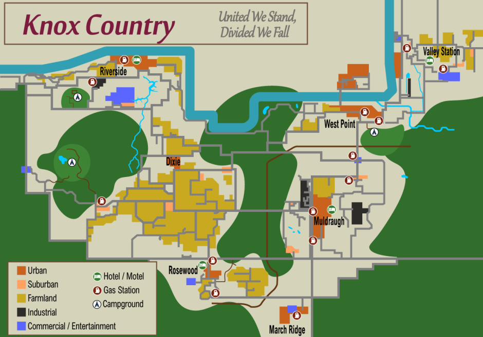 Project Zomboid Roosewood map