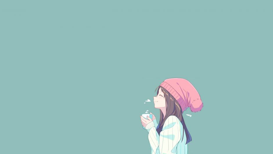 Wallpaper on the desktop anime minimalism