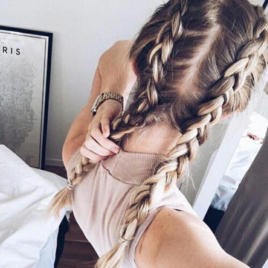 Girl with braids