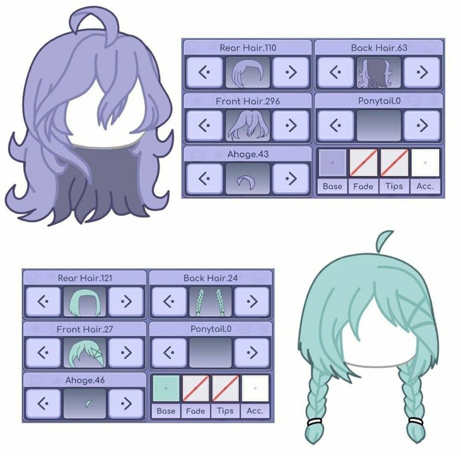Hair for OS Gacha Life Boy