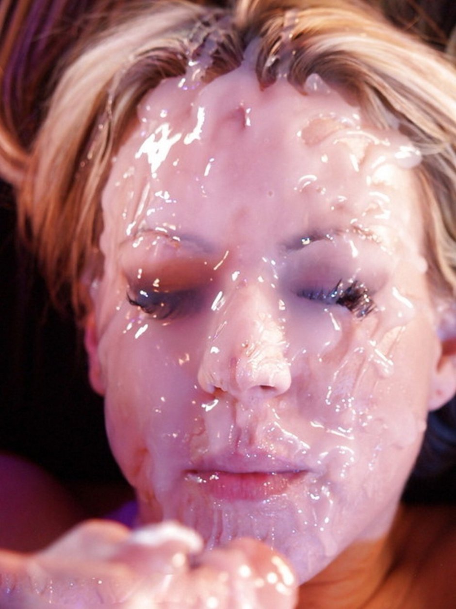 Cum on the face of a sleeping girl