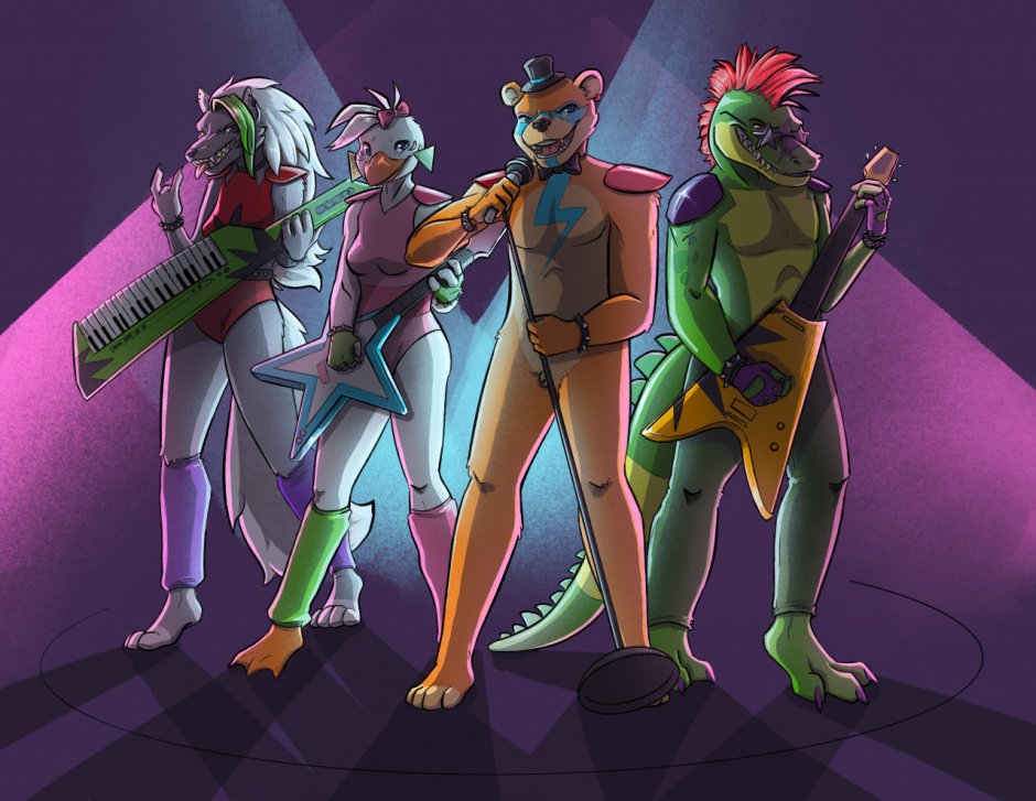 FNAF SEXITHIC BRICH MONTI and ROKI