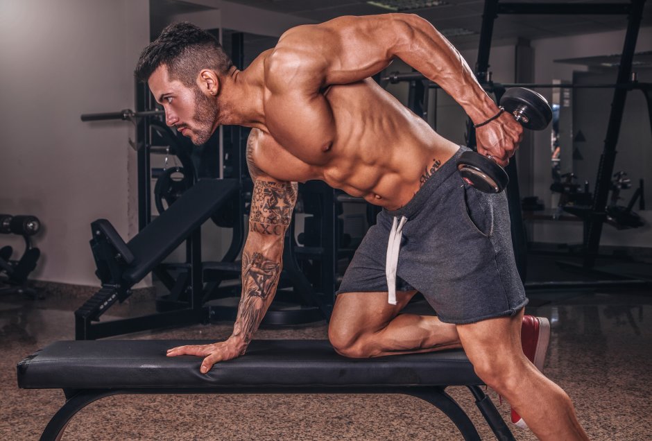 A man in the gym