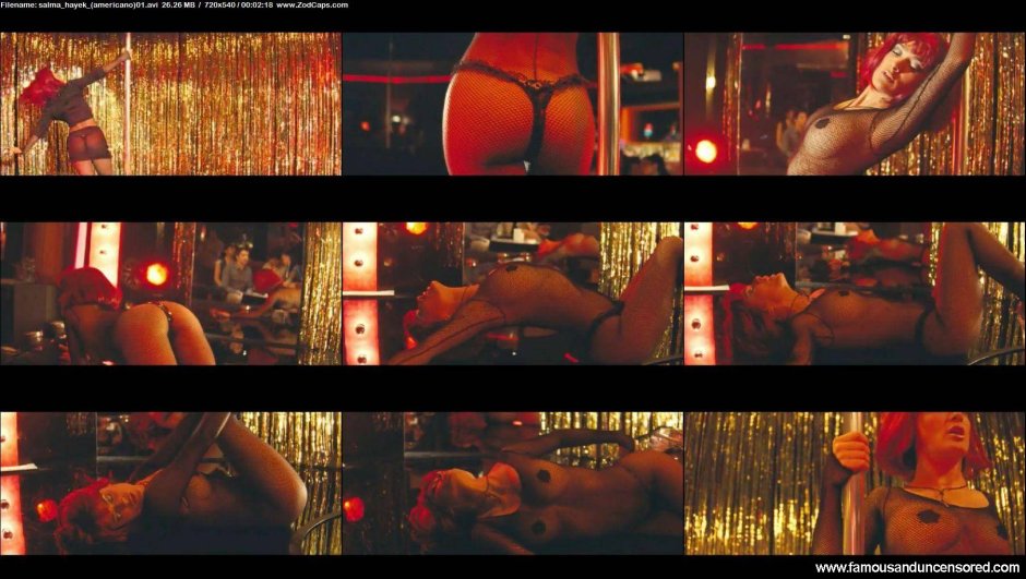 Salma Hayek exposed her chest