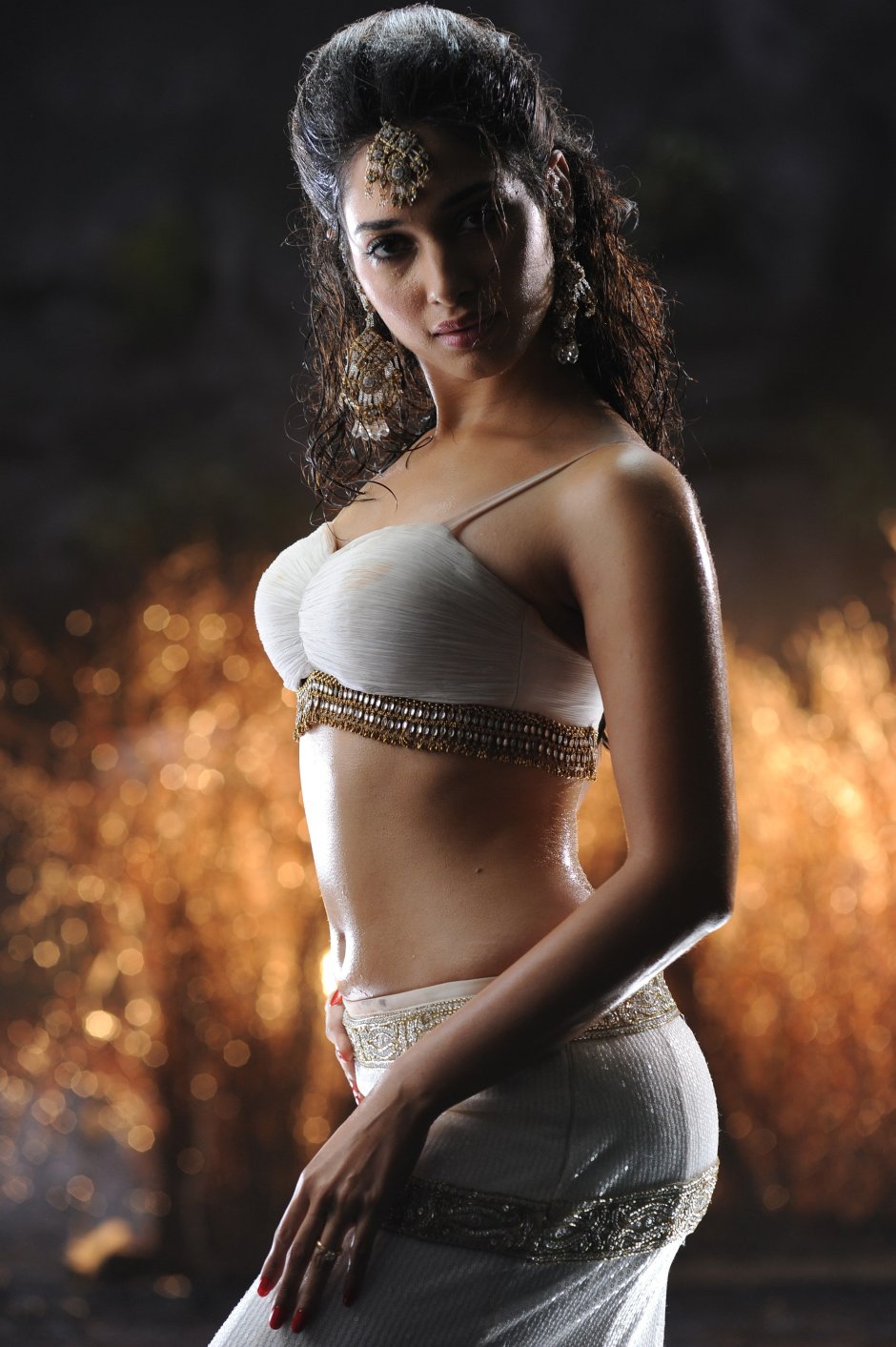 Indian girl in the shower