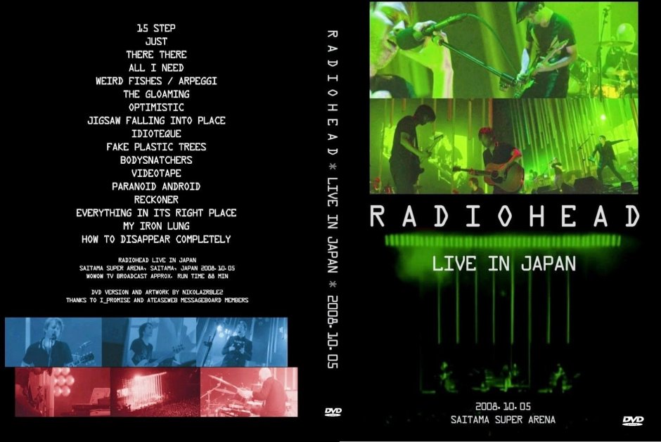 Radiohead in Rainbows Cover