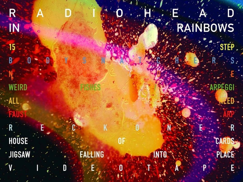 Radiohead albums Cover with Rainbow