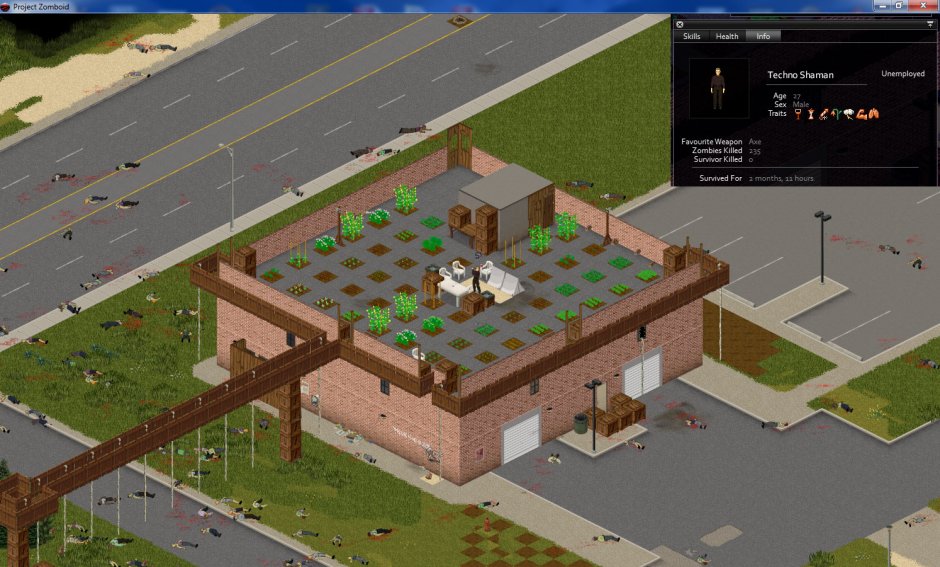 Project Zomboid Military base