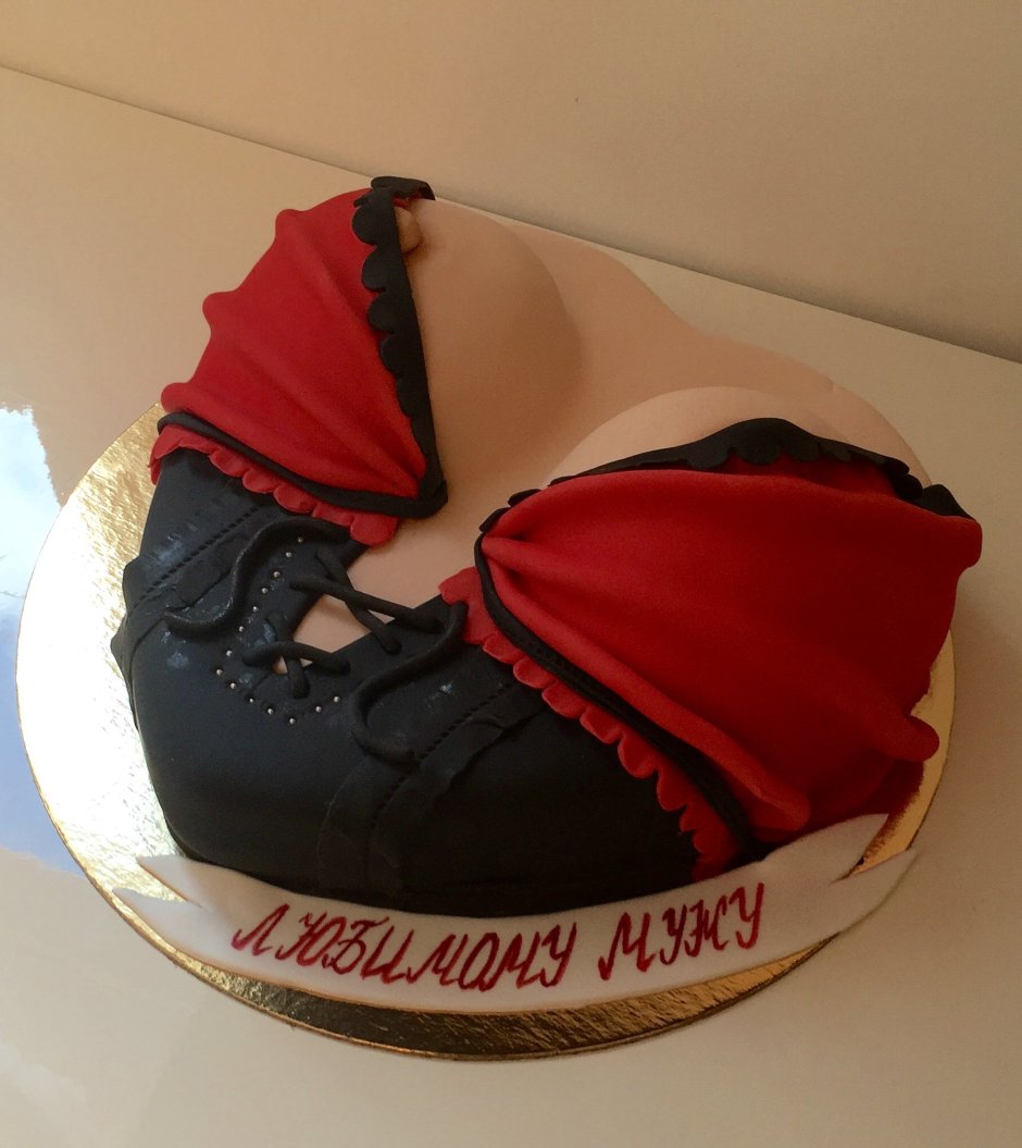 Cake with silhouette of a girl