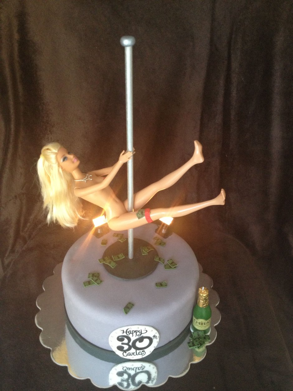 Cake with stripper