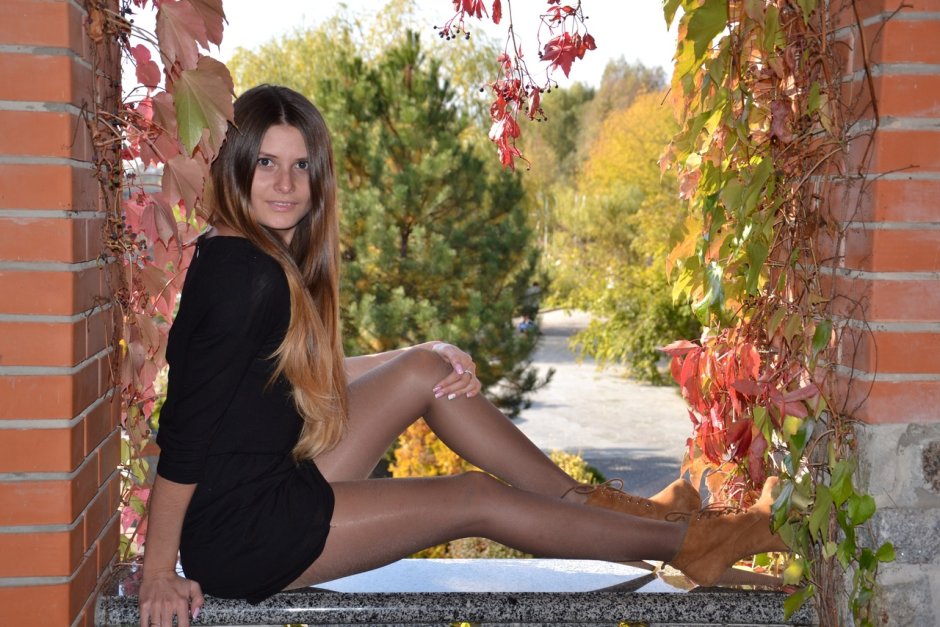 Olga nylonova in nature