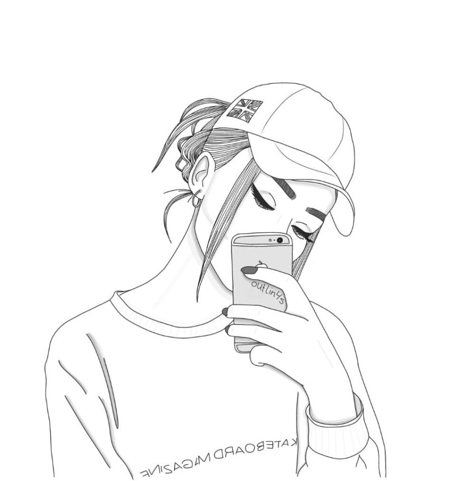 Drawings for printing a girl