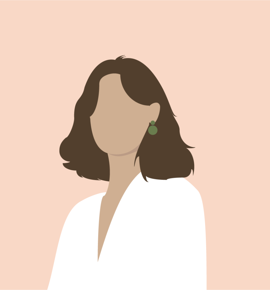 Minimalistic illustrations of girls