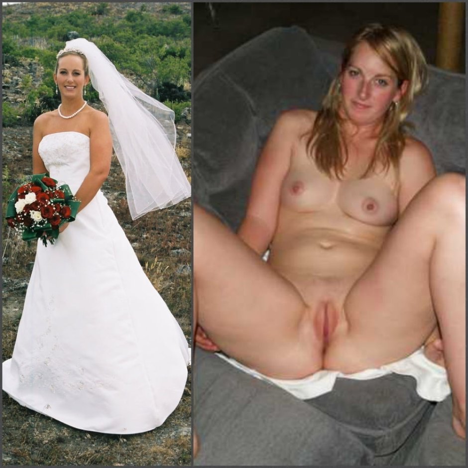 Brides dressed and undressed
