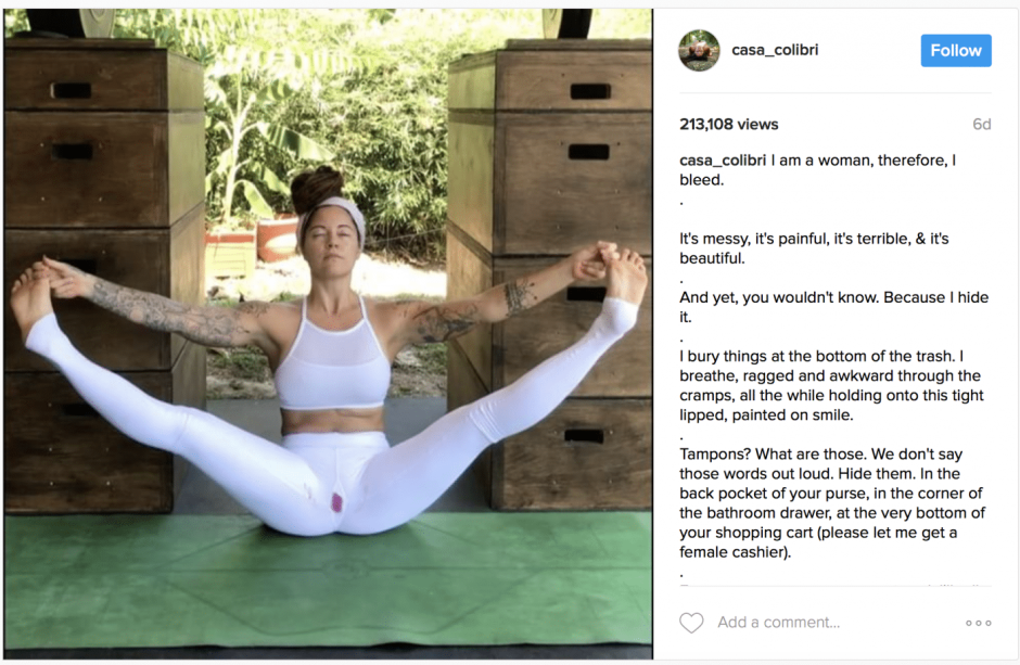 Leggings burst during yoga