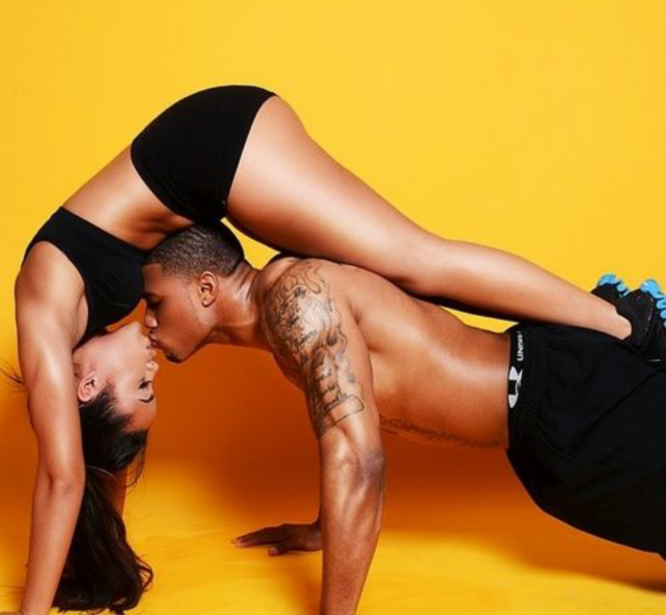 Beautiful asanas for a photo shoot