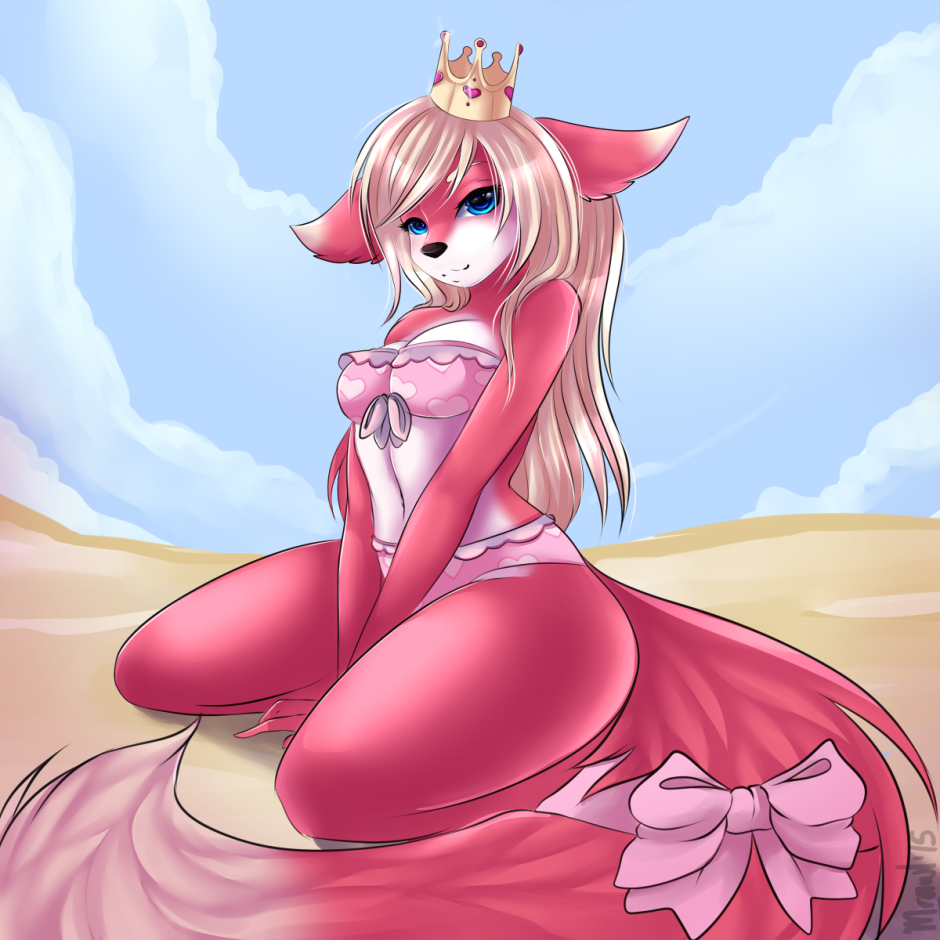 Pink Furry Fox