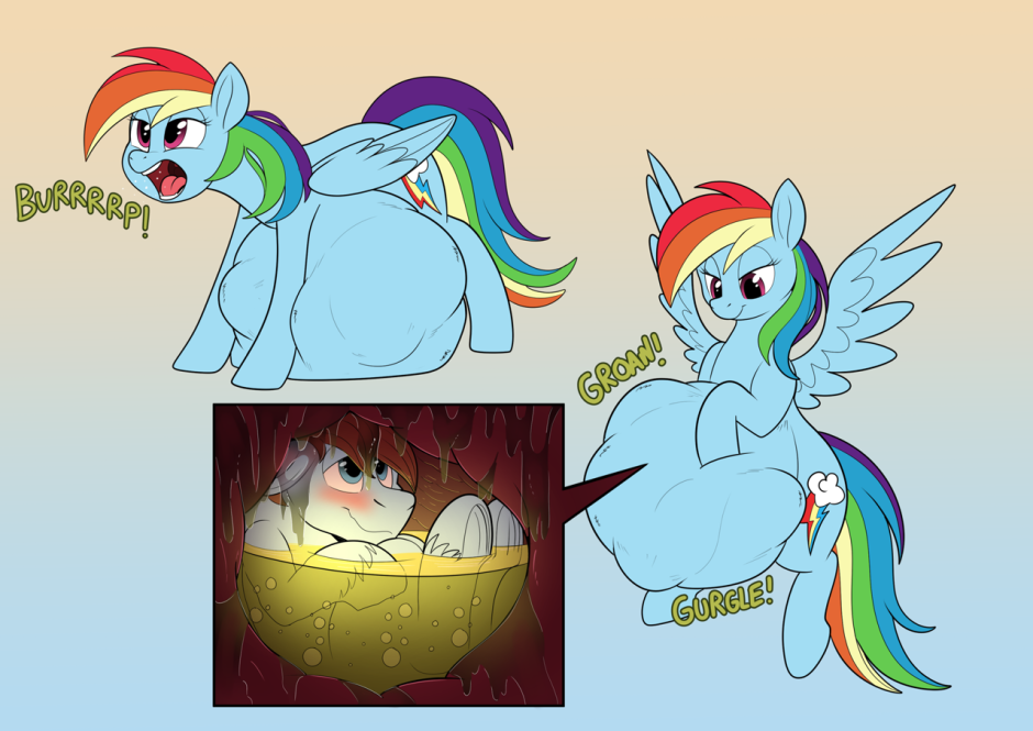Reinbow Dash Belly Vore