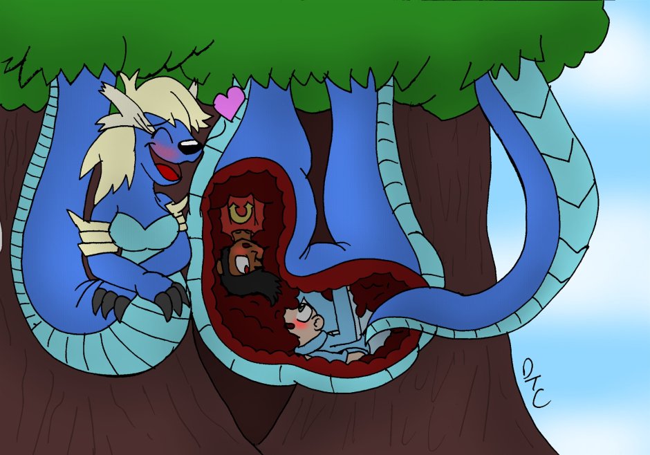 Monster Gerl Vore Lamia Belly